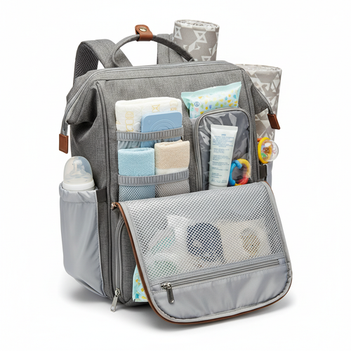 Diaper Bag Backpack interior view